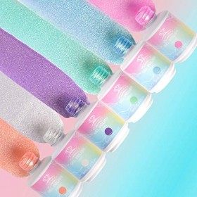 Ensemble de Vernis à Ongles Gel, 6 CouleursKit de Vernis à Ongles Gel Rose Perle Automne 8ML Avec kit de Conception dArt dO