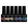 MEANAIL Paris - Coffret Manucure - Vernis Semi Permanent - 6 Vernis à Ongles - Cat Eye - Compatibles Lampe UV LED - Coffret C