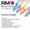 RM Beautynails Gel à ongles durcissable sous lampe UV, couleur métallique, nombreuses couleurs au choix, 5 ml, pas de sédimen