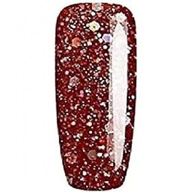 Vernis à ongles gel Bluesky, Maple Blz40, paillettes roses rouges, longue durée, résistante aux puces, 10 ml nécessite un du