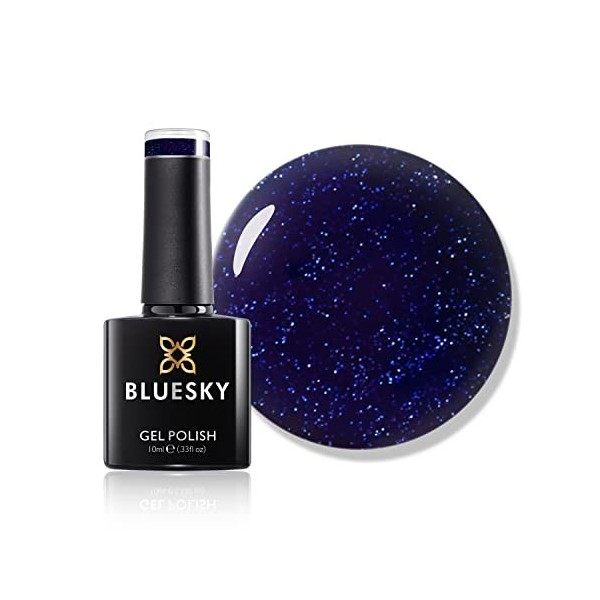 BLUESKY Vernis Semi Permanent Pailleté- 5D Cat Eye Vernis Semi Permanent Magnetique, Soak-off Vernis Gels, Sèche sous UV LED