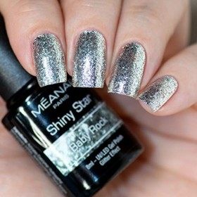 MEANAIL Paris - Vernis Semi Permanent Paillettes - Manucure Nail Art - Lot de 6 Vernis à Ongles 8 ml - Compatibles Lampe UV L