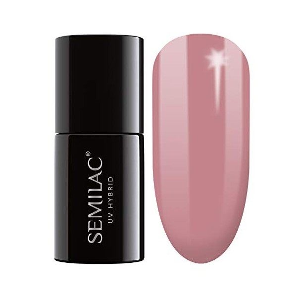 Semilac Vernis à ongles gels semi-permanents UV 401 Raspberry Wine 7ml