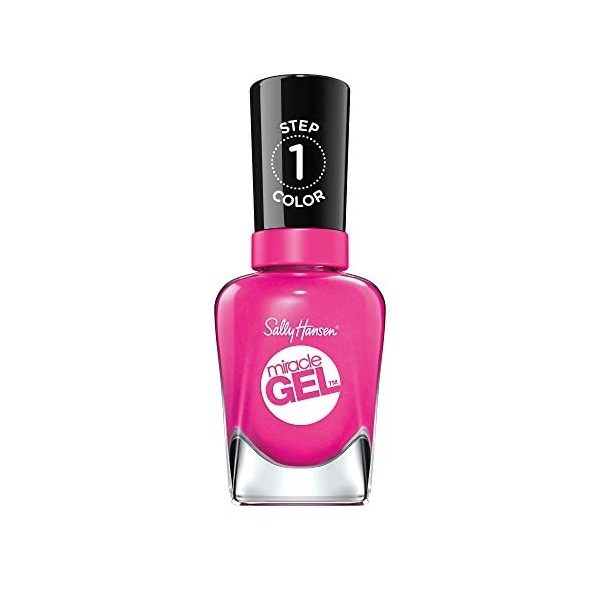 Sally Hansen - Vernis à ongles Miracle Gel - Effet Gel longue tenue - Sans lampe UV - Facile à enlever - 570 Purplexed 14,7 m