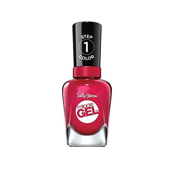 Sally Hansen - Vernis à ongles Miracle Gel - Effet Gel longue tenue - Sans lampe UV - Facile à enlever - 570 Purplexed 14,7 m