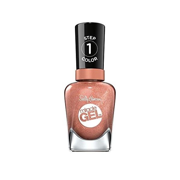 Sally Hansen - Vernis à ongles Miracle Gel - Effet Gel longue tenue - Sans lampe UV - Facile à enlever - 570 Purplexed 14,7 m