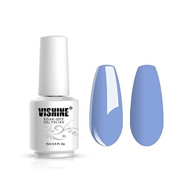 Vishine Vernis à ongles 15ml Vernis Gel Semi-permanent Gel Polish Soak-off UV LED Manucure Vernis Gels 1 Couleur 5081