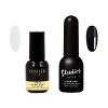 DidierLab-Fiber Base Coat Vernis Semi Permanent Octagon et Top Coat Semi Permanent Shiny - Vernis à Ongles Semi Permanent - V