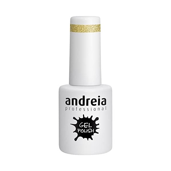 Andreia Vernis Gel Semi-Permanent pour Lampe UV/LED - Vernis à Ongles Couleur Intense Tenue 4 Semaines pour French Manucure -