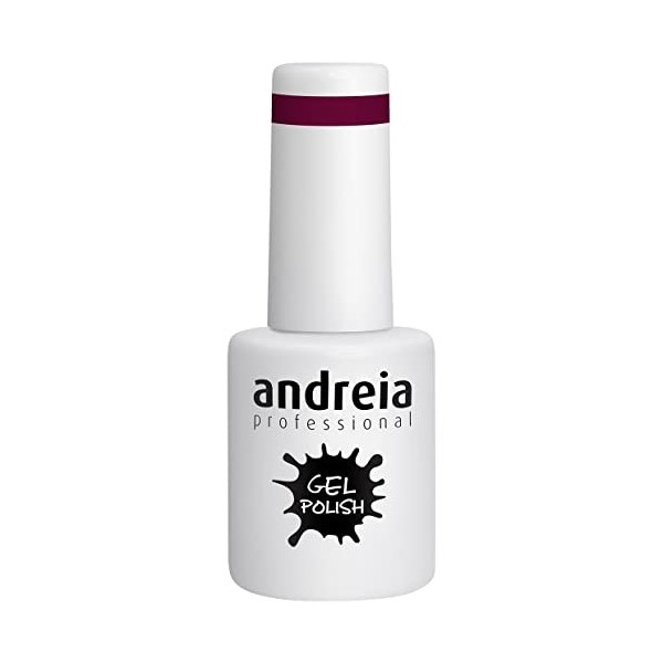 Andreia Vernis Gel Semi-Permanent pour Lampe UV/LED - Vernis à Ongles Couleur Intense Tenue 4 Semaines pour French Manucure -