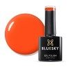 Bluesky Vernis Semi Permanent Orange Néon Gel Ongle sous Lampe UV/LED Manucure à la Maison, Durabilité de 21+ Jours, Beaucoup