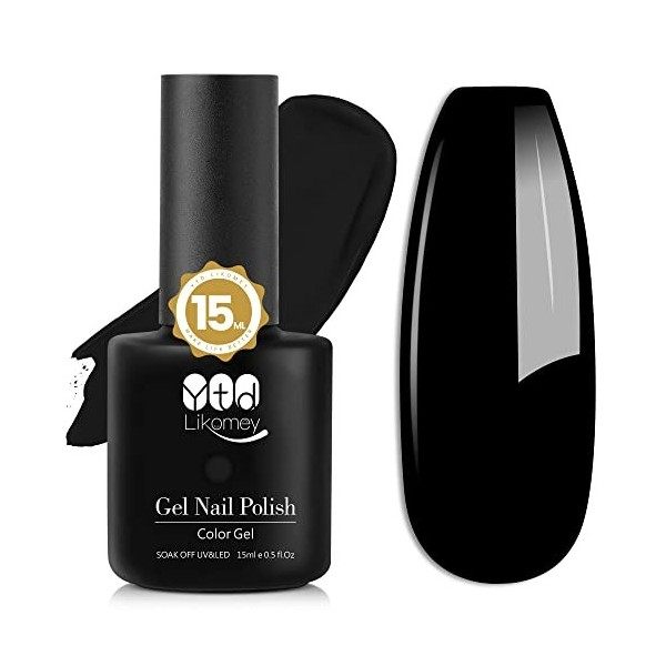 YTD Likomey Vernis Gel Semi Permanent Vin Pourpre,15ml Vernis à Ongle,Soak Off UV LED Vernis Gel Vernis Manucure