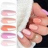 Vishine Lot de 6 Vernis à Ongles Gel Semi Permanent, Couleur Fushia Rose Violet Pourpre Soak Off UV LED Gel Nail Polish Nail 