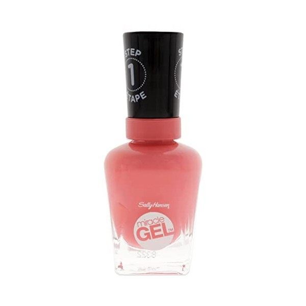 Sally Hansen - Vernis à ongles Miracle Gel - Effet Gel longue tenue - Sans lampe UV - Facile à enlever - 680 Rhapsody Red 14,