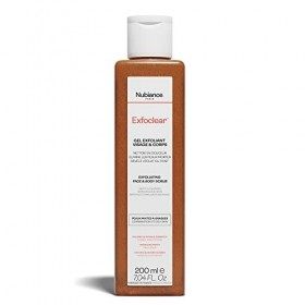 NUBIANCE - Exfoclear® Exfoliant Visage Et Corps - Gommage Visage Et Gommage Corps Aux Acides De Fruits. Gel Nettoyant Visage ...