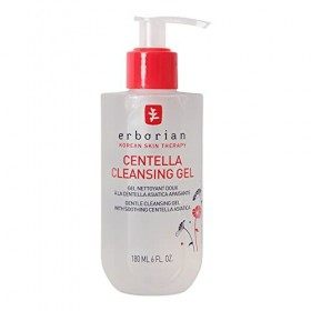 Erborian - Centella cleansing gel - Gel nettoyant doux pour visage à la centella asiatica 180 ml - Tous types de peaux - Soin...