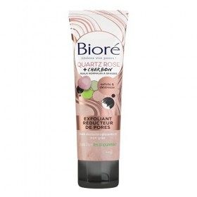 BIORÉ Exfoliant Réducteur de Pores Quartz Rose + Charbon 110ml Gommage / Exfoliants