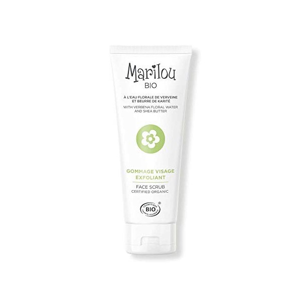 Marilou Bio - Gamme Classic - Soins pour le Visage - Gommage Visage Exfoliant - Tube de 75 ml - On Dégomme le Teint Terne ! G...