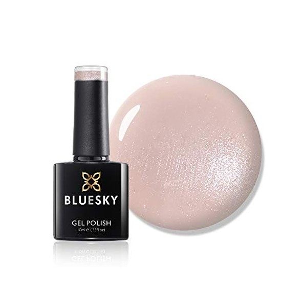 Bluesky Vernis à ongles gel Bare Lingerie 80564 Rose pâle Nude Blush Pêche Longue durée Résistant aux éclats 10 ml nécessite