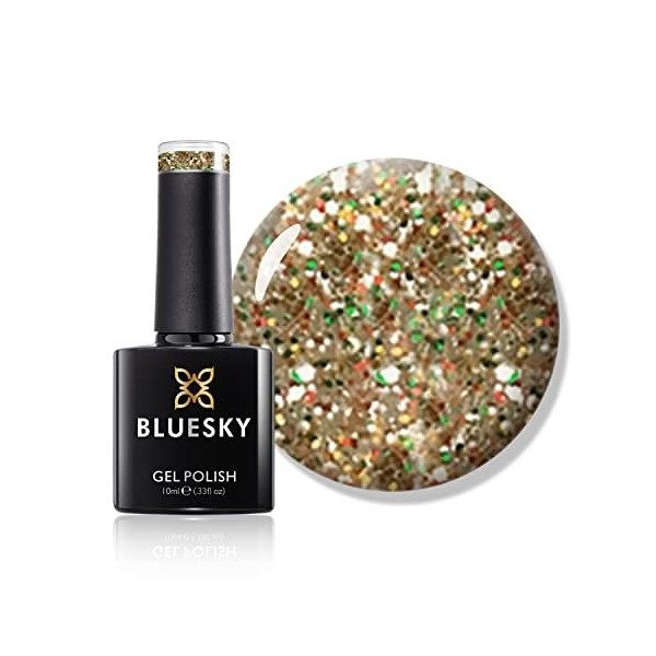 Bluesky Vernis à ongles gel Bare Lingerie 80564 Rose pâle Nude Blush Pêche Longue durée Résistant aux éclats 10 ml nécessite