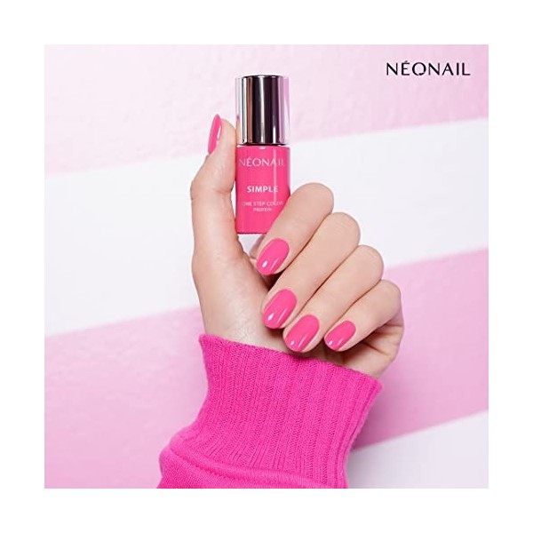 Neonail Rosa XPRESS Vernis à ongles UV 3 en 1 SIMPLE ONE STEP COLOR PROTEIN 7,2 ml ENERGY