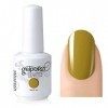 Vishine Vernis à ongles Manucure Semi-permanent Soak Off UV LED Gel Polish Nail Art Jaune paille 1018 