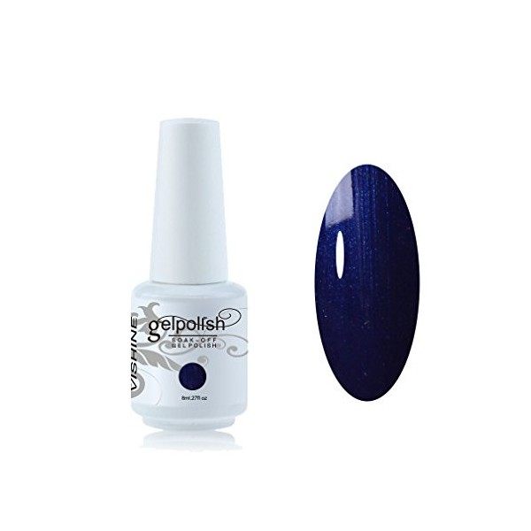 Vishine Vernis à ongles Semi-permanent GelPolish Soak-off UV LED Manucure Vernis Gels 8ml Jaune clair 198