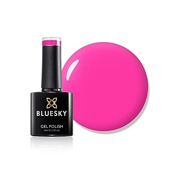 Bluesky Vernis Gel Semi Permanent Cure sous Lampe UV/LED Lemon Yellow Jaune Pastel 10 mL