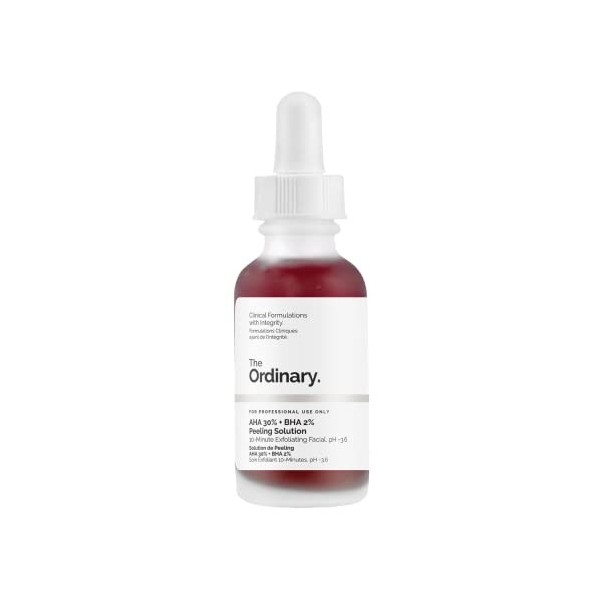 The Ordinary ORIGINAL Vegetable AHA 30% + Vegetable BHA 2% Peeling Solution VEGAN | 30 ml | Ingrédients naturels dans un séru...