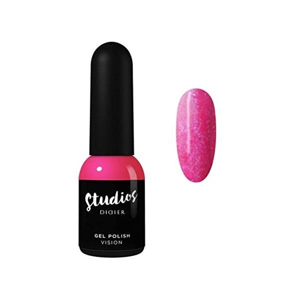 Didier Lab - Studios Gel Polish Neon Green - Produit Professionnel Manucure Pédicure - Pigmentation Riche pour Couverture Com