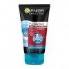 Garnier SkinActive - Nettoyant 3 en 1 Charbon Anti-Points Noirs Incrustés PureActive- 150 ml Gommage / Exfoliants