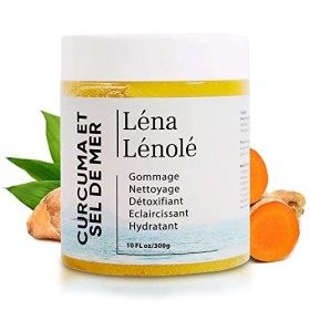 Léna LÉNOLÉ - Gommage Revitalisant - Sel de la Mer Morte et au Curcuma - 300G - Exfoliant Desincrustant Nourrissant Nettoyant...