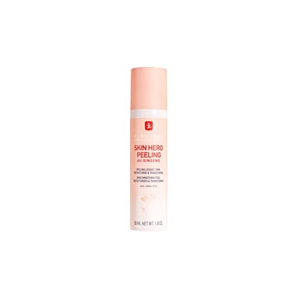 Erborian - Skin hero Peeling - Peeling en gel doux visage au ginseng, actifs AHA, BHA, PHA, lisse et retexturise - Soin cosmé...