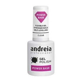 Andreia Professional Vernis à Ongles Transparent Power Base - Base Haute Viscosité pour les Ongles plus forts - Gel de base p