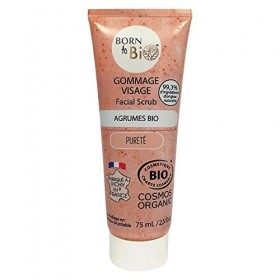 BORN TO BIO Gommage Visage Agrumes Bio Certifié Ecocert, 75 ml Gommage / Exfoliants