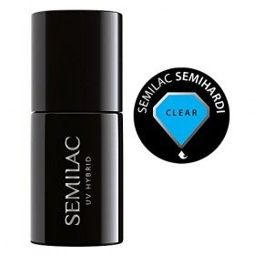 Semilac Vernis à ongles semi-permanent incolore Semihardi, transparent, 7 ml