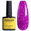 BURANO Vernis Gel Semi Permanent vernis à ongles, Glitter vernis à ongles entretoises besoin de durcissement, sans puce gel p