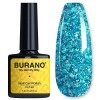 BURANO Vernis Gel Semi Permanent vernis à ongles, Glitter vernis à ongles entretoises besoin de durcissement, sans puce gel p