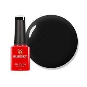 Vernis à ongles gel Bluesky, Blackpool - 80518, noir, durable, résistant aux puces, 5 ml nécessite du séchage sous lampe à L