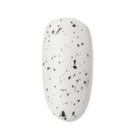 Bluesky Top Coat Semi Permanent avec Moucheté Effet Coquille Dœuf de Caille, Finition Mate Top Coat Gel pour Nail Art, Sécha