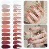 Vishine Lot 12 Vernis Semi-Permanent, Jelly Crystal Translucide 12 Couleurs Naturelle Doux Rose, Dordeaux Rouge, Nude, Beige,