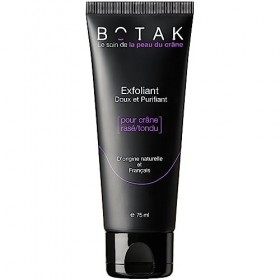 Exfoliant Doux et Purifiant BOTAK pour Crâne Rasé/Tondu | 99% d’origine naturelle, Végan, Français | Absorbe l’excès de sébum...
