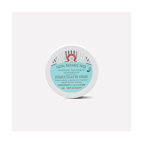 First Aid Beauty FAB Facial Radiance Pads Disques éclat du visage exfoliants aux AHA Travel size x28 Gommage / Exfoliants