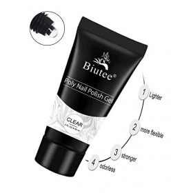 Biutee 60ml Gel pour Extension dOngle Gel Construction Ongle, Gel Construction Ongle UV pour Débutant et Professionnel, Gel 