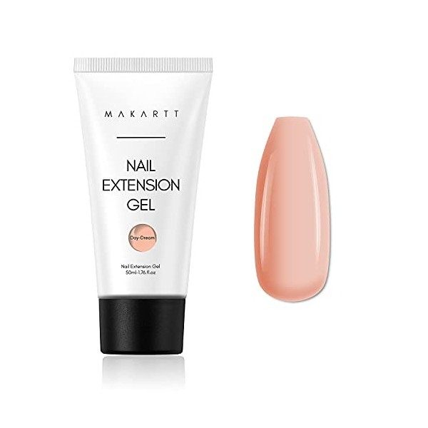 Makartt 50ML Gel Dextension Rose Naturel Dongles Poly Nail Gel À La Mode Nail Art Design pour Ongles,Ensembles Gel Gel Epai