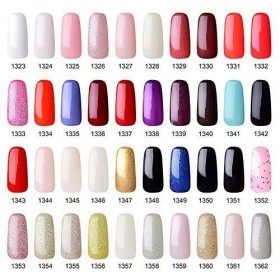 Vishine Vernis à ongles Semi-permanent Nail Polish UV LED Soak Off Gels Manucure Abricot rosâtre 1618 