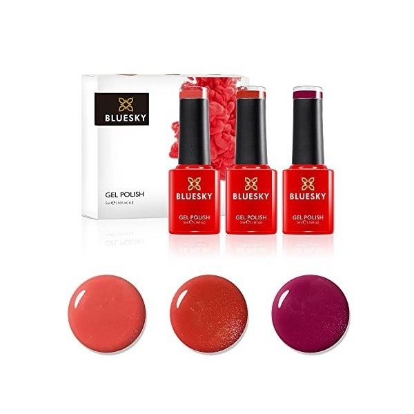 Vernis à ongles gel Bluesky, morsure de vampire Néon31, 10 ml dorange à feu vif, durable, résistant aux puces, 10 ml nécess