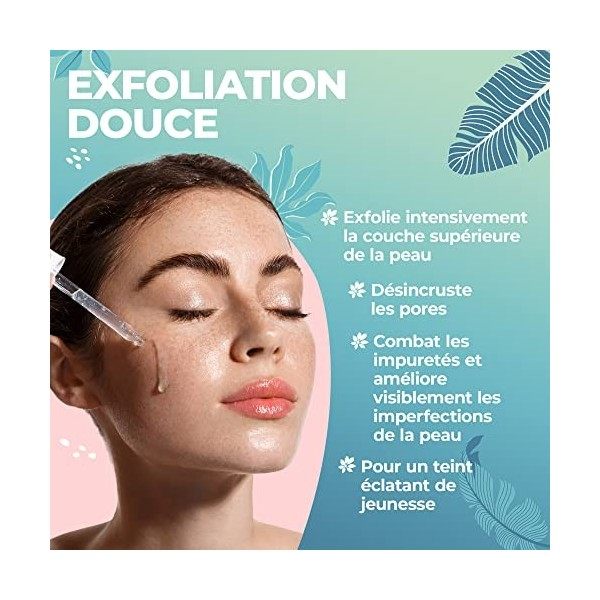 VERA 10% AHA + 2% BHA Sérum Peeling Visage - 30ml - Exfoliant Visage à Base Aqueuse - Aide à Atténuer les Rides, Ridules, Hyp...