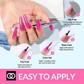 Lagunamoon Gel Vernis à Ongles Set 6pcs - Hot Glow Party