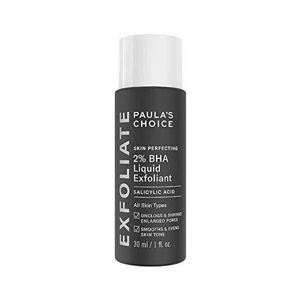 Paulas Choice SKIN PERFECTING 2% BHA Lotion Exfoliant - Peeling Visage Élimine les Points Noirs, Pores Dilatés & Imperfectio ...